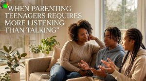 When Parenting Teenagers Requires More Listening Than Talking