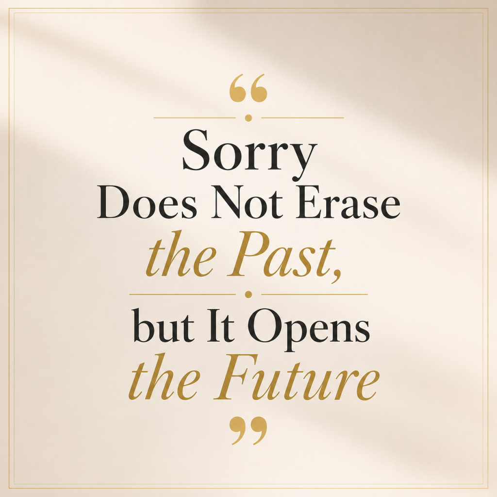 The Simple but Hard Word: "Sorry"