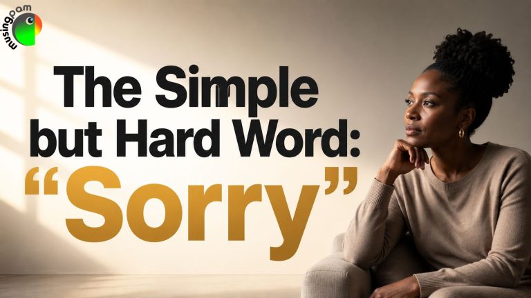 The Simple but Hard Word: "Sorry"